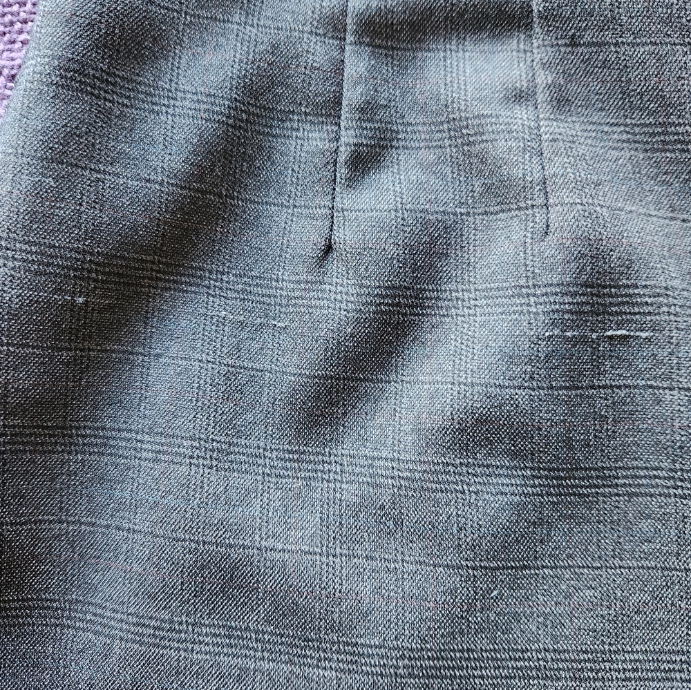 Worthington Stretch Gray Plaid Pant, Size 10 - Picture 6 of 8